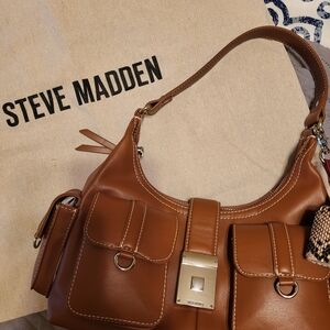 Steve Madden Brown Leather Shoulder Bag